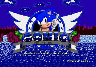 Sonic - Into The Void (v2.5) Title Screen